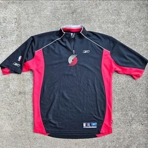 Portland Trail Blazers NBA Game Issued #2 Black Warmup Shirt Reebok XLT Tall